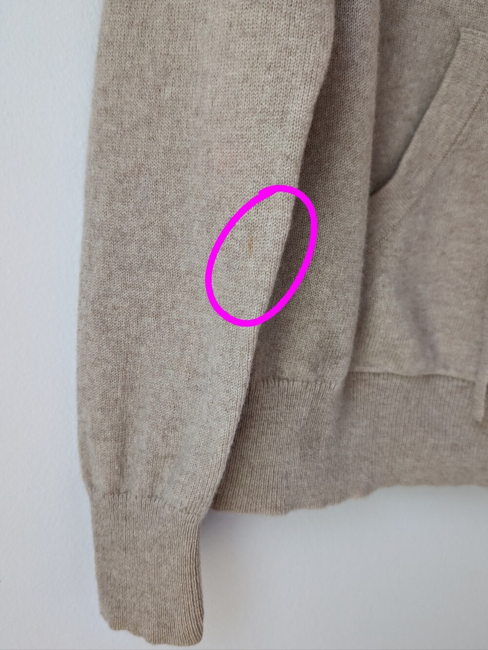 Nili Lotan 100% Cashmere Hoodie Sweater Oatmeal Beige XS SOFT Minimalist - Picture 7 of 8